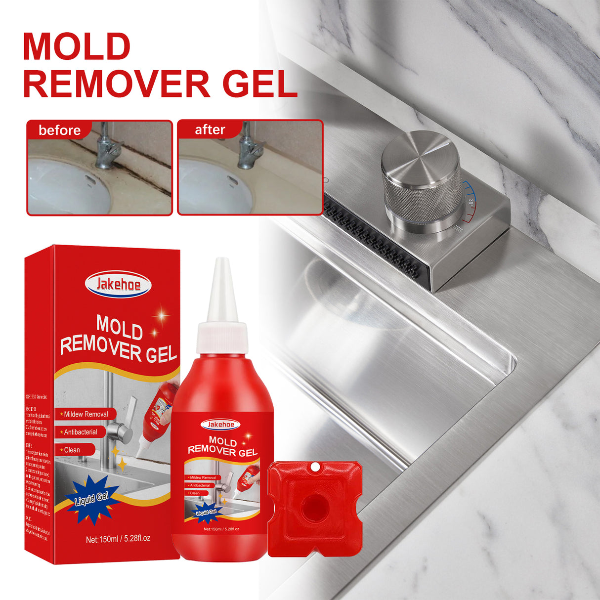 Mildew Remover Gel, Multi-Functional Mildew Remover Wall Tile Crevices Refrigerator Washing Machine Rubber Ring Cleaner - V.I.P Digital Presence