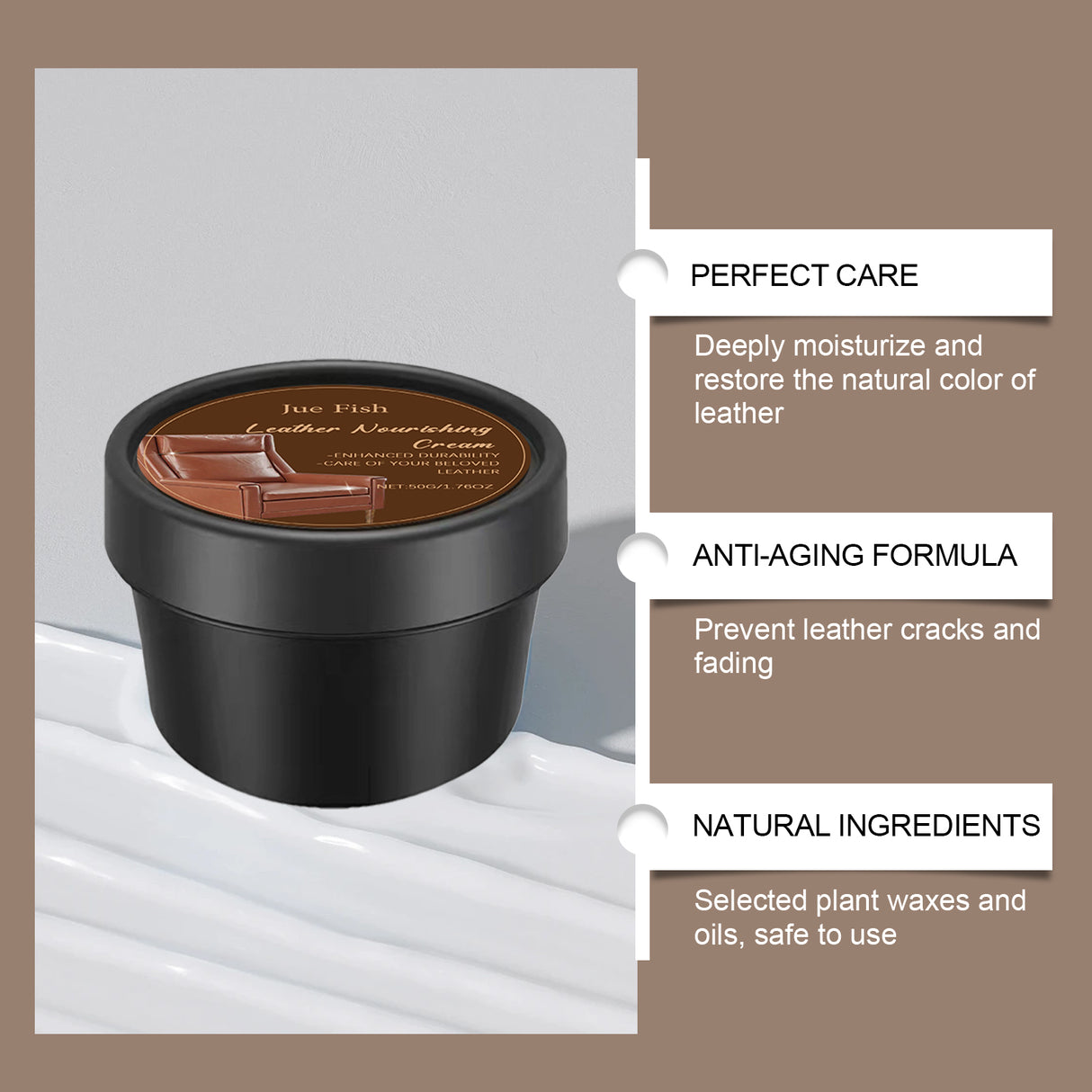Leather Scratch Repair Cream, Leather Bag Sofa Leather Shoes Nourishing Cream Care Cleaning Cream - V.I.P Digital Presence