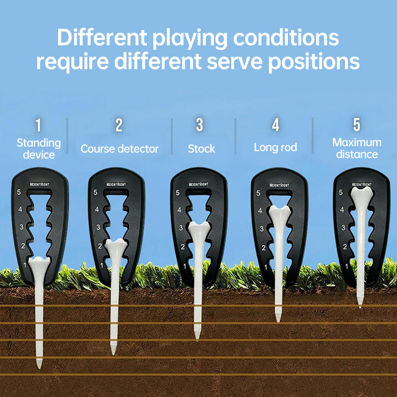 Adjustable Golf Tee Height Tool: Precision setter for consistent swings. Durable, easy - to - use training aid. - V.I.P Digital Presence