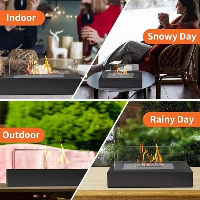 Desktop alcohol fireplace indoor metal fireplace rectangular portable real fire fireplace outdoor fireplace - V.I.P Digital Presence