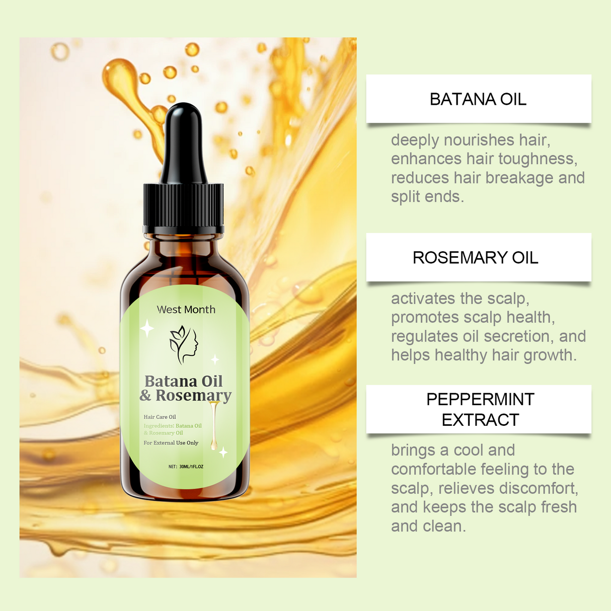 Rosemary Essential Oil For Hair Care Is Strong, Smooth, Straight And Curly, Nourishing And Growing Hair Care Essential Oil - V.I.P Digital Presence