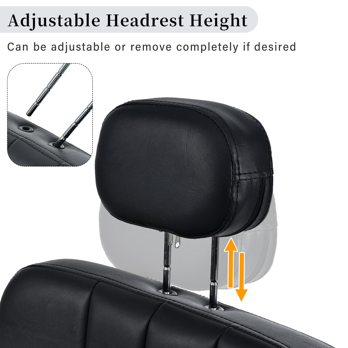 Premium Reclining barber Chair Salon Chair for Hair Stylist with Heavy Duty Hydraulic Pump, 360° Rotation Black - V.I.P Digital Presence