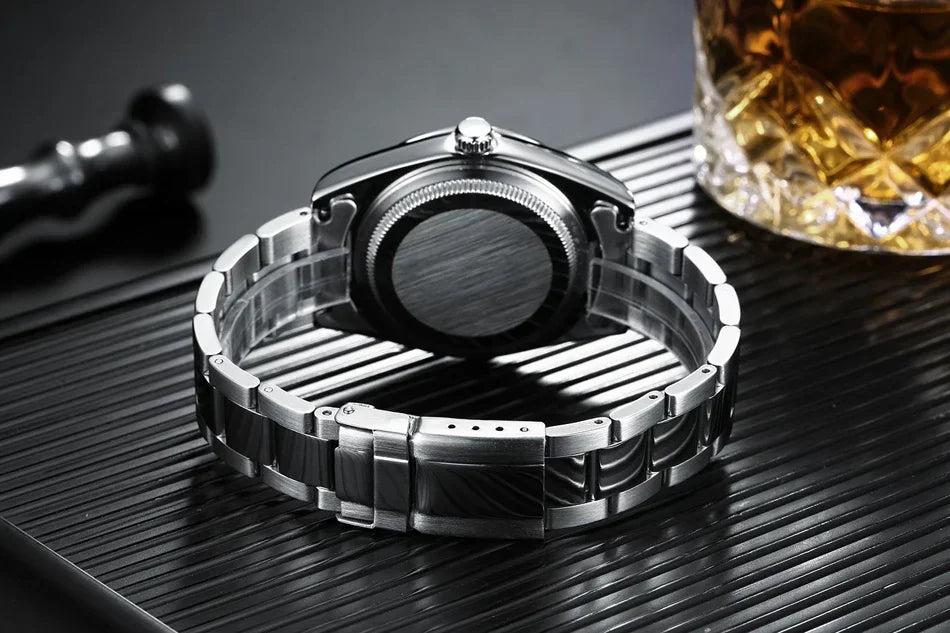 Automatic Watch for Men Mechanical Stainless Steel Luxury Red Yellow Sky Blue Green Colorful Rainbow 41mm Reloj Hombre Baratos - V.I.P Digital Presence