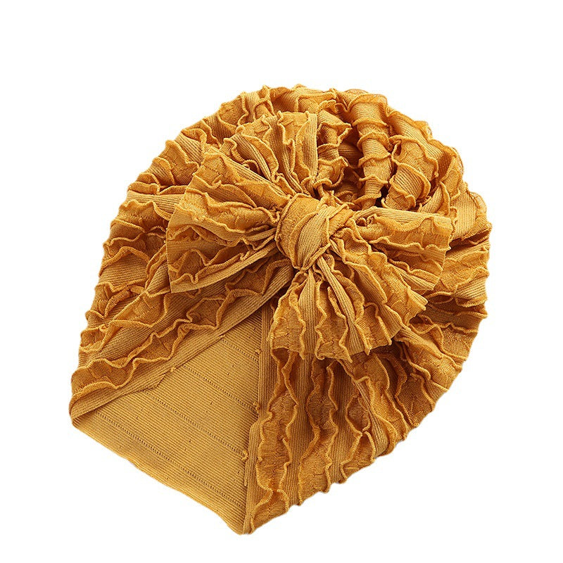 Baby Cow Louver Bow Head Cap Baby High Elastic Brimless Indian Tire Hat - V.I.P Digital Presence