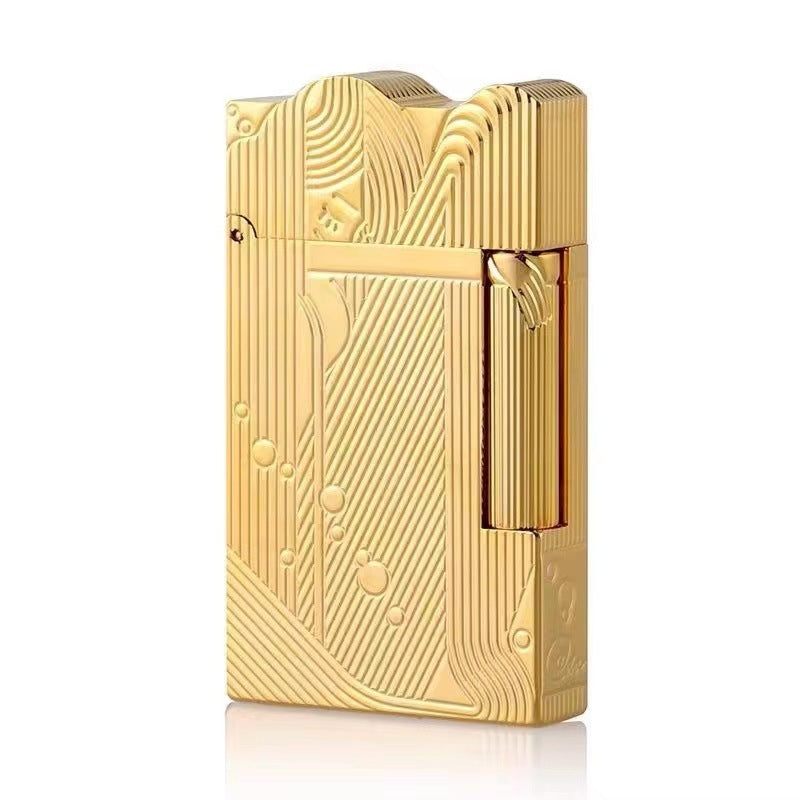 Gold Sleep Mermaid Pattern Vintage Lighter Cigarette Smoking Kerosene Lighters Classic Sound Metal Lighters Fire Men - V.I.P Digital Presence