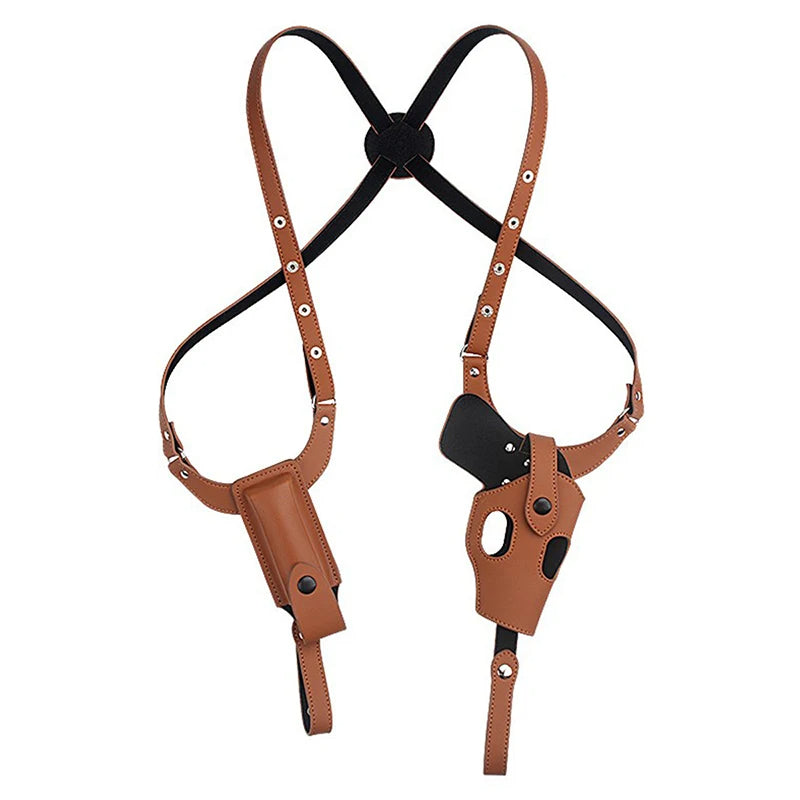Tactical Concealed Gun Holster Military Leather Underarm Gun Shoulder Bag Hunting 1911 Glock Pistol Right Hand Hidden Holster - V.I.P Digital Presence