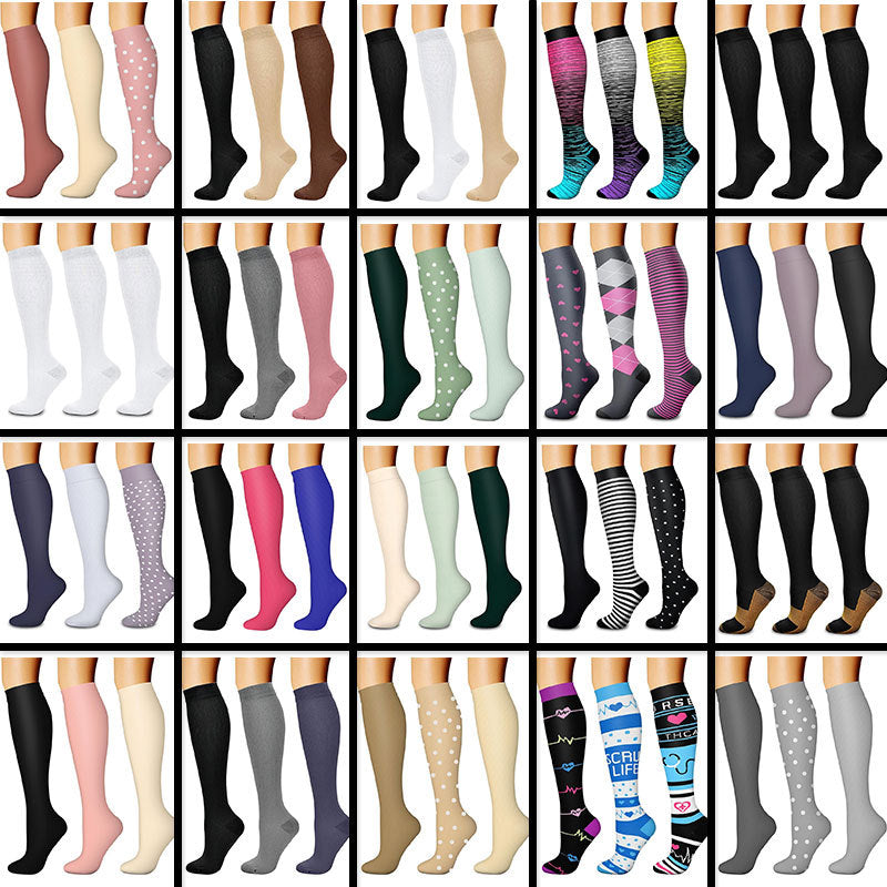 Sports pressure socks long tube socks calf socks compression socks skipping rope elastic cycling socks - V.I.P Digital Presence