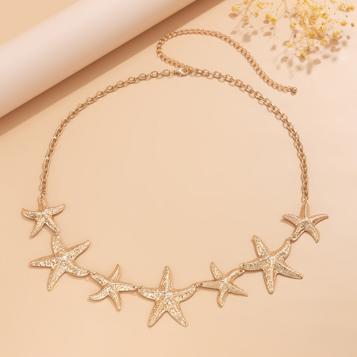 Ocean vacation style starfish waist chain body sexy beach imitation pearl flower body chain - V.I.P Digital Presence