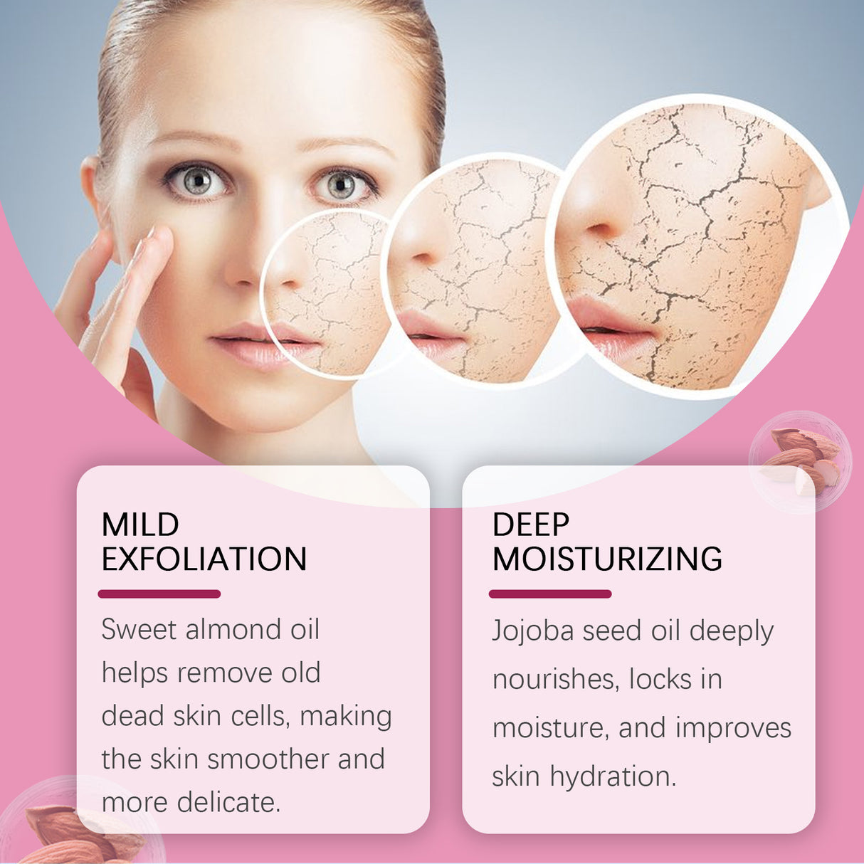 Aceite exfoliante corporal Oceaura, aceite exfoliante corporal limpiador e hidratante.