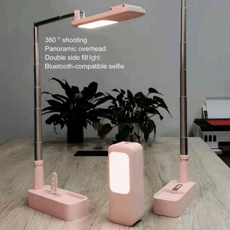 Portable Retractable Wireless Dimmable LED Selfie Fill Light Lamp For Live Video Phone Holder Stand - V.I.P Digital Presence