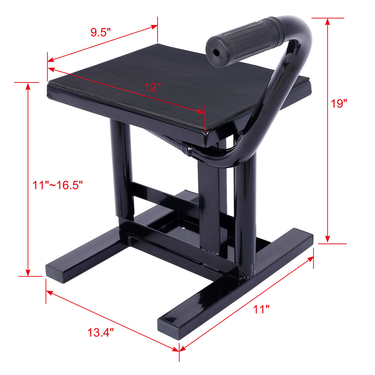 Motorcycle Dirt Bike Stands and Lifts Jack Stand Steel Lift 11"-16.5" Adjustable Height 330 LBS Load Capacity Heavy Duty Steel B - V.I.P Digital Presence