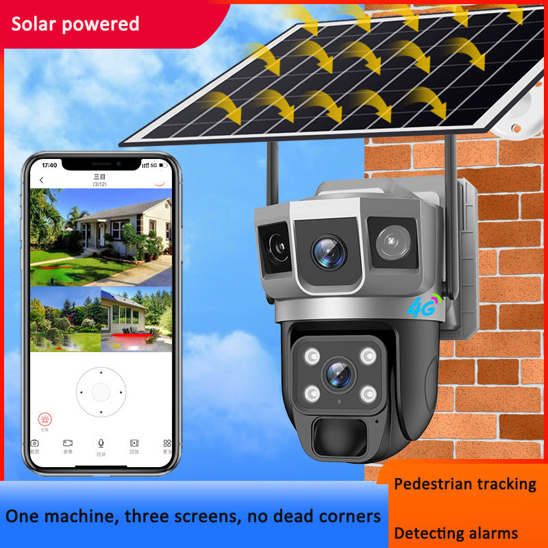 V380PRO-9 Solar powered WiFi Outdoor Waterproof Ball Machine HD Monitoring Camera Remote Uninterrupted Power - V.I.P Digital Presence