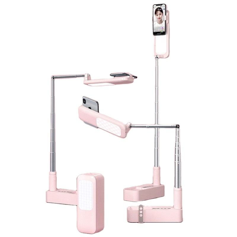 Portable Retractable Wireless Dimmable LED Selfie Fill Light Lamp For Live Video Phone Holder Stand - V.I.P Digital Presence