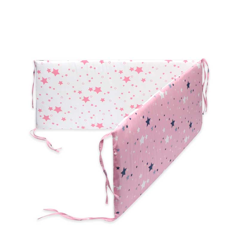 Print Baby Bed Bumper Double-faced Detachable Newborn Crib Around Cot Protector Kids Room Decor - V.I.P Digital Presence