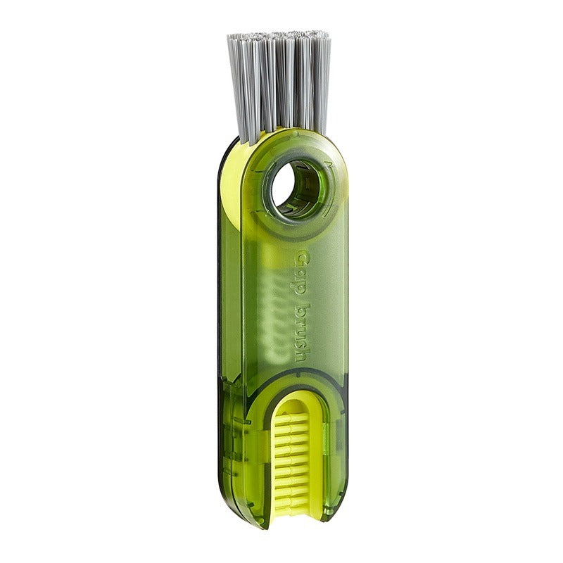 Vacuum cup brush cleaning cup, water cup mouth, milk bottle, multifunctional cleaning cup lid, tea cup, three in one gap brush t - V.I.P Digital Presence