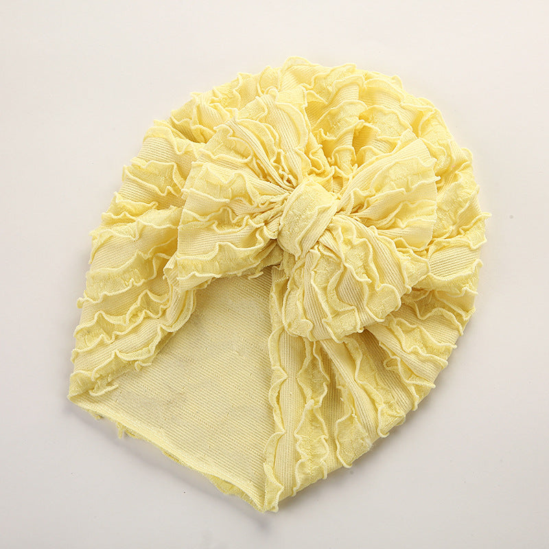 Baby Cow Louver Bow Head Cap Baby High Elastic Brimless Indian Tire Hat - V.I.P Digital Presence