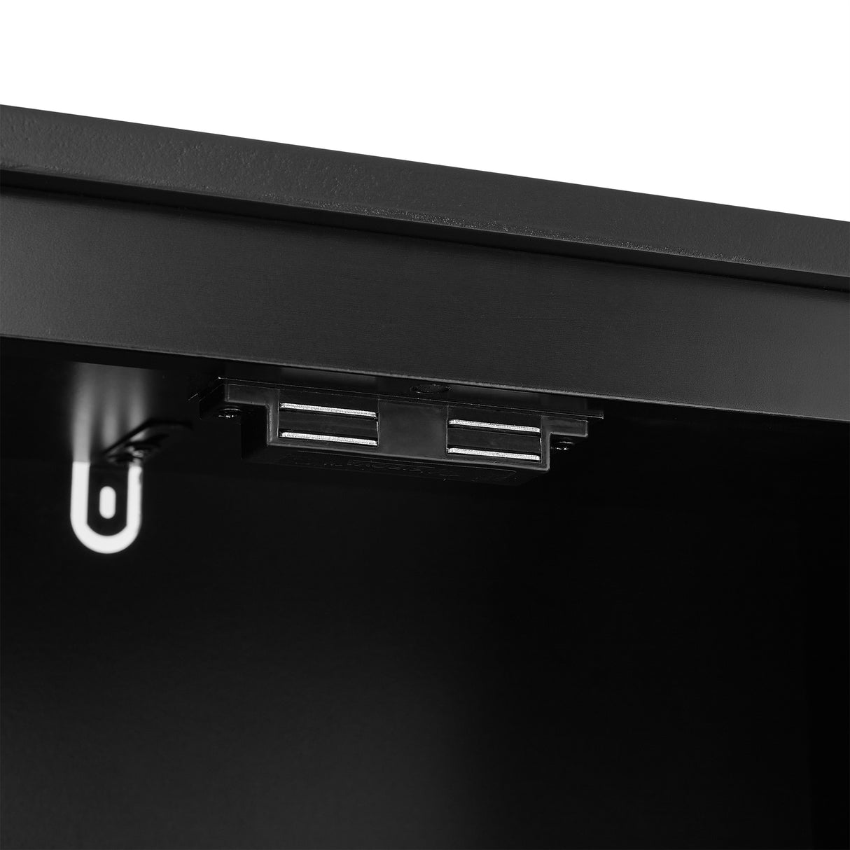 Bathroom Storage Cabinet, Cabinet with Two Doors and Drawers, Adjustable Shelf, MDF Board, Black - V.I.P Digital Presence