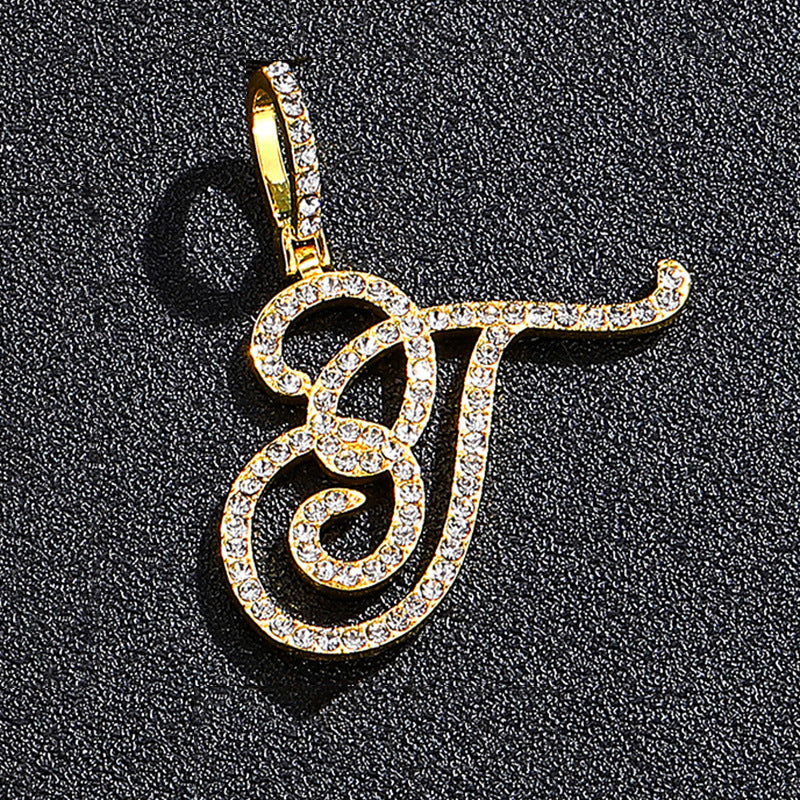 Hip hop accessories grass letter pendant melon seed buckle Cuban chain accessory - V.I.P Digital Presence