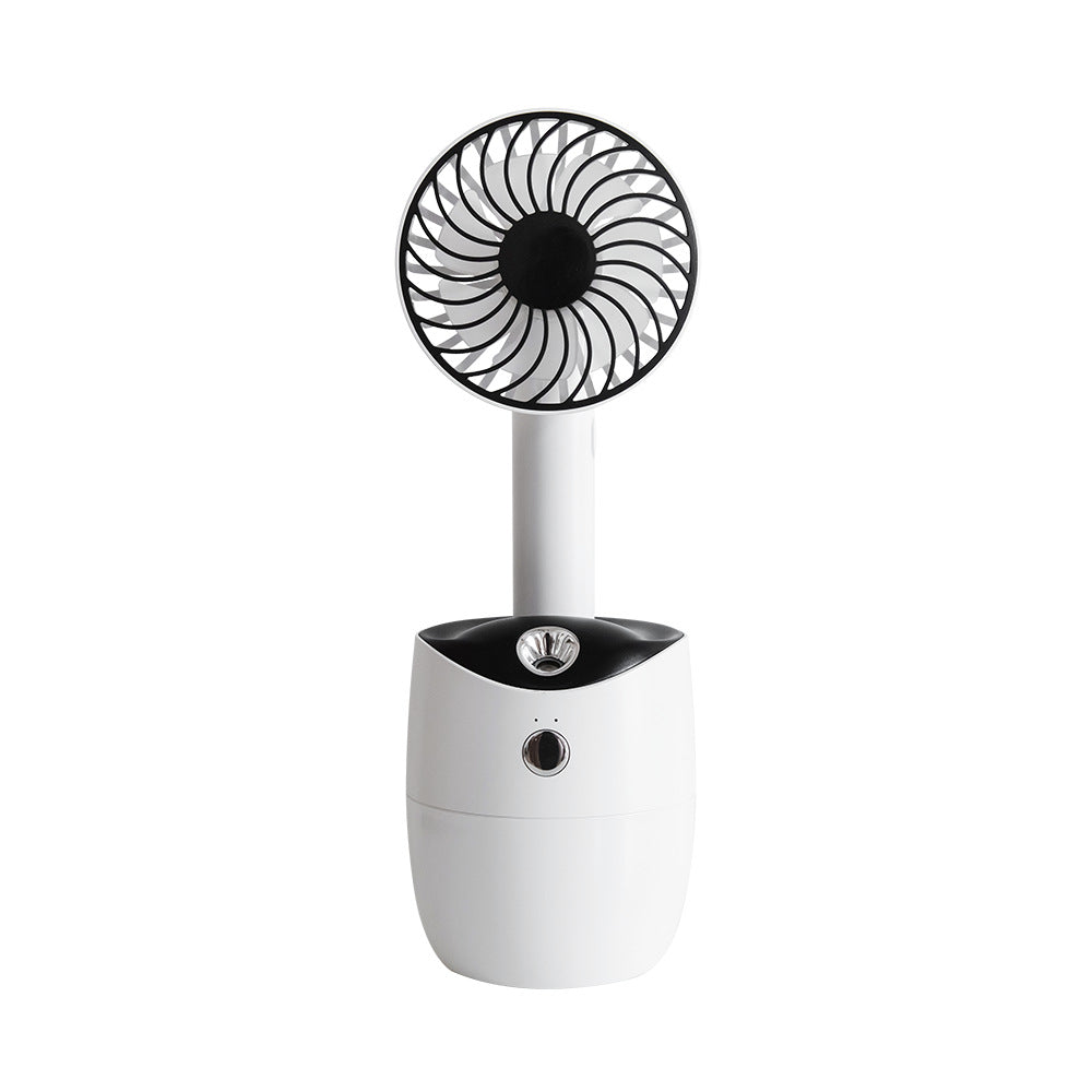 New Rotary Spray Fan USB Rechargeable Mini Humidifier Portable Silent Shaking Head Fan - V.I.P Digital Presence