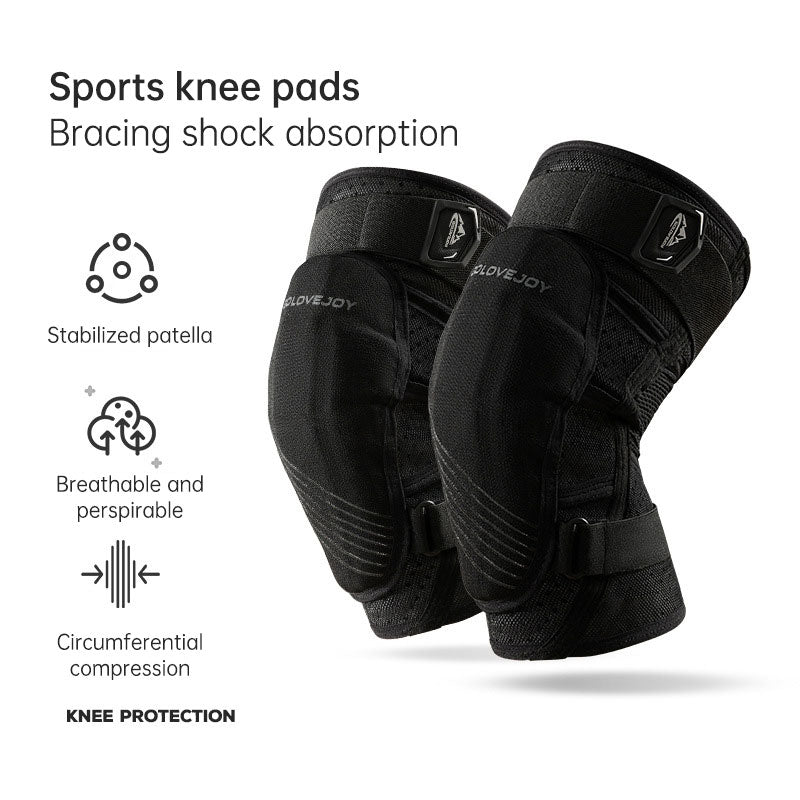 Professional Ski Knee Pads Outdoor EVA Thickened Crash Prevention Roller Skating Skating Equipment Protective Double Straps - V.I.P Digital Presence