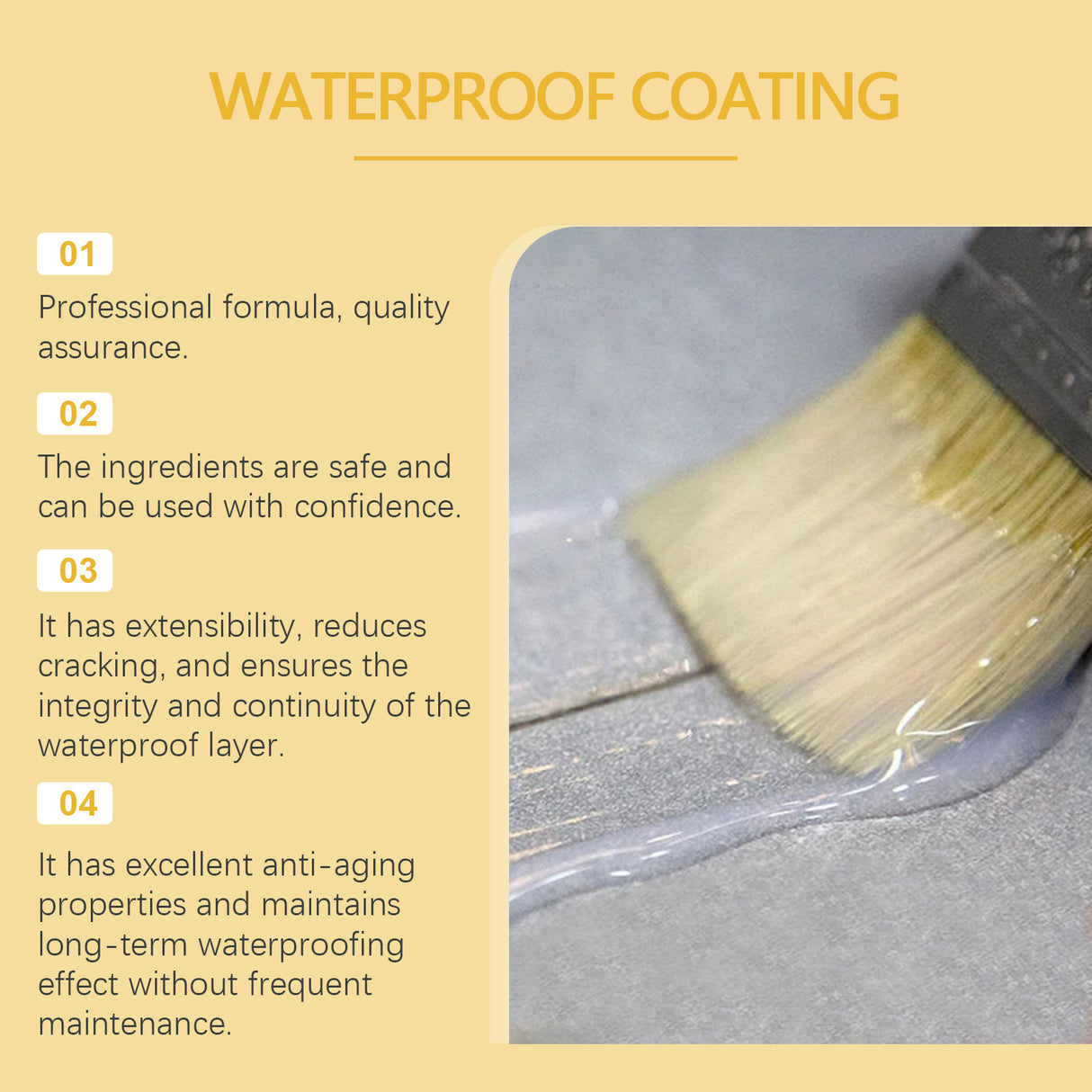 Transparent Waterproof Glue Waterproof Paint Glue Tile Wall Tile Leak Repair Material Transparent Glue - V.I.P Digital Presence