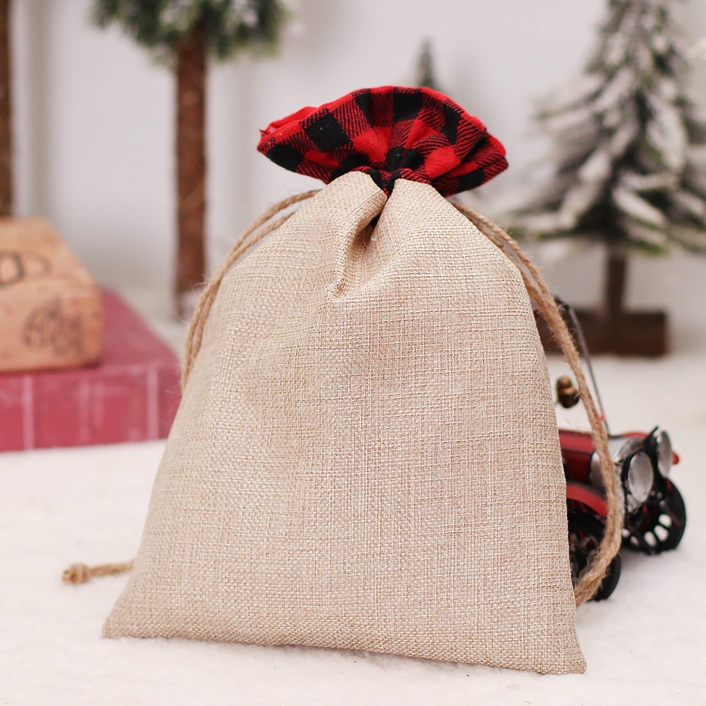 Christmas Decorations Cartoon Linen Drawstring Faceless Doll Candy Bag Forester Apple Bag Doll Gift Bag - V.I.P Digital Presence