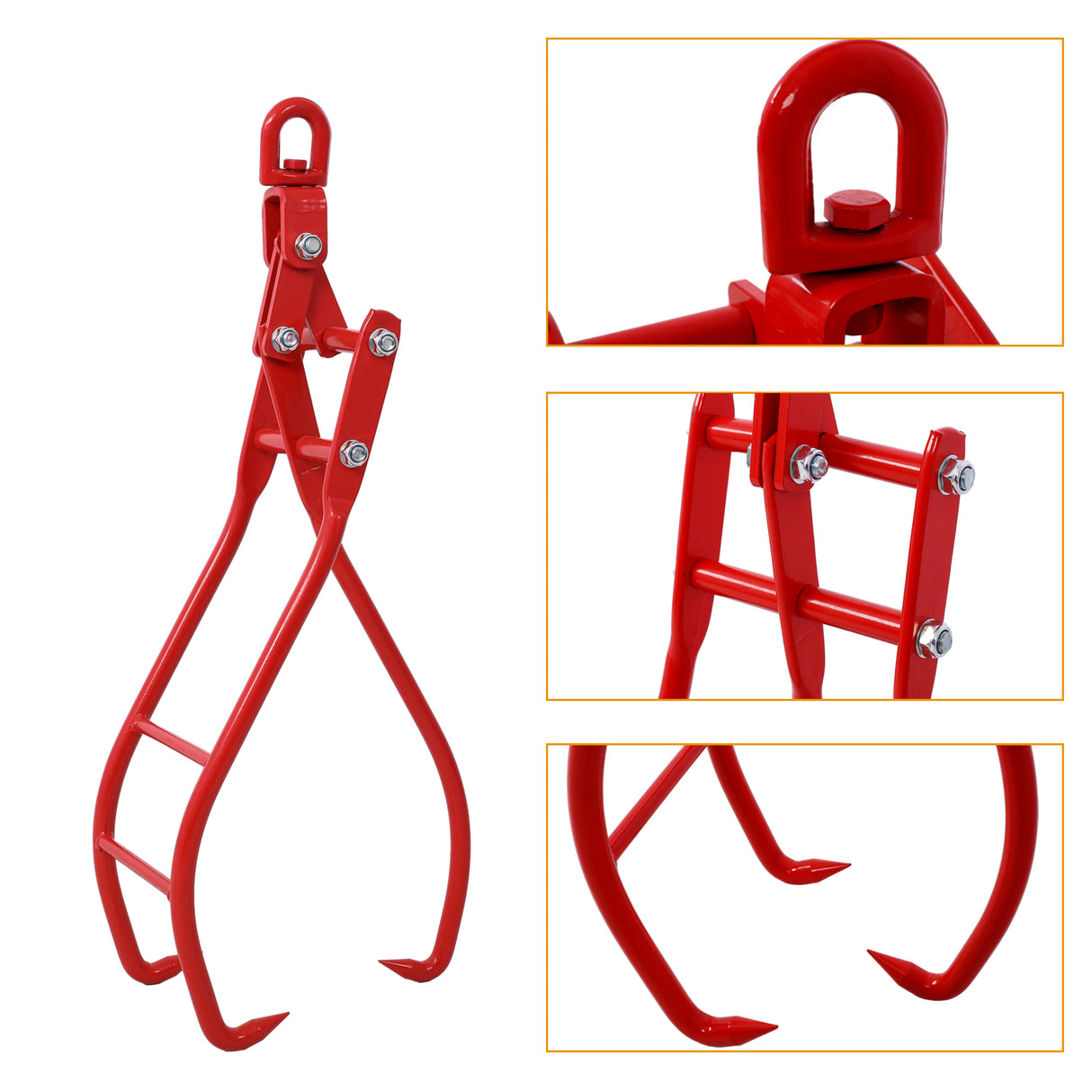 28in 3 Claw Log Grapple for Logging Tongs, Eagle Claws Design Log Lifting Tongs Log Grabs, Timber Lifting Tongs for Truck, ATV, - V.I.P Digital Presence