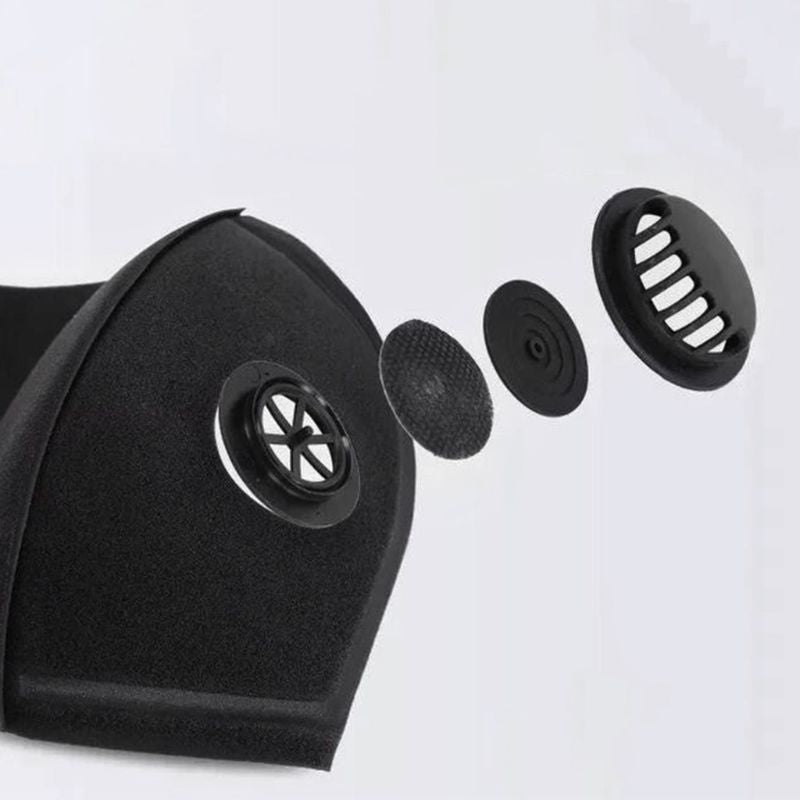 Unisex Sponge Dustproof PM2.5 Pollution Half Face Mouth Mask With Breath Valve Wide Straps Washable Reusable Muffle Respirator - V.I.P Digital Presence