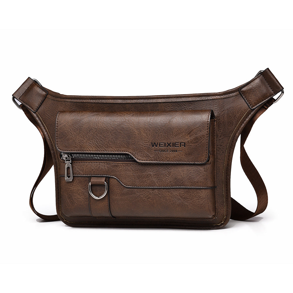 Men's large capacity waterproof chest bag large capacity crossbody bag shoulder bag - V.I.P Digital Presence