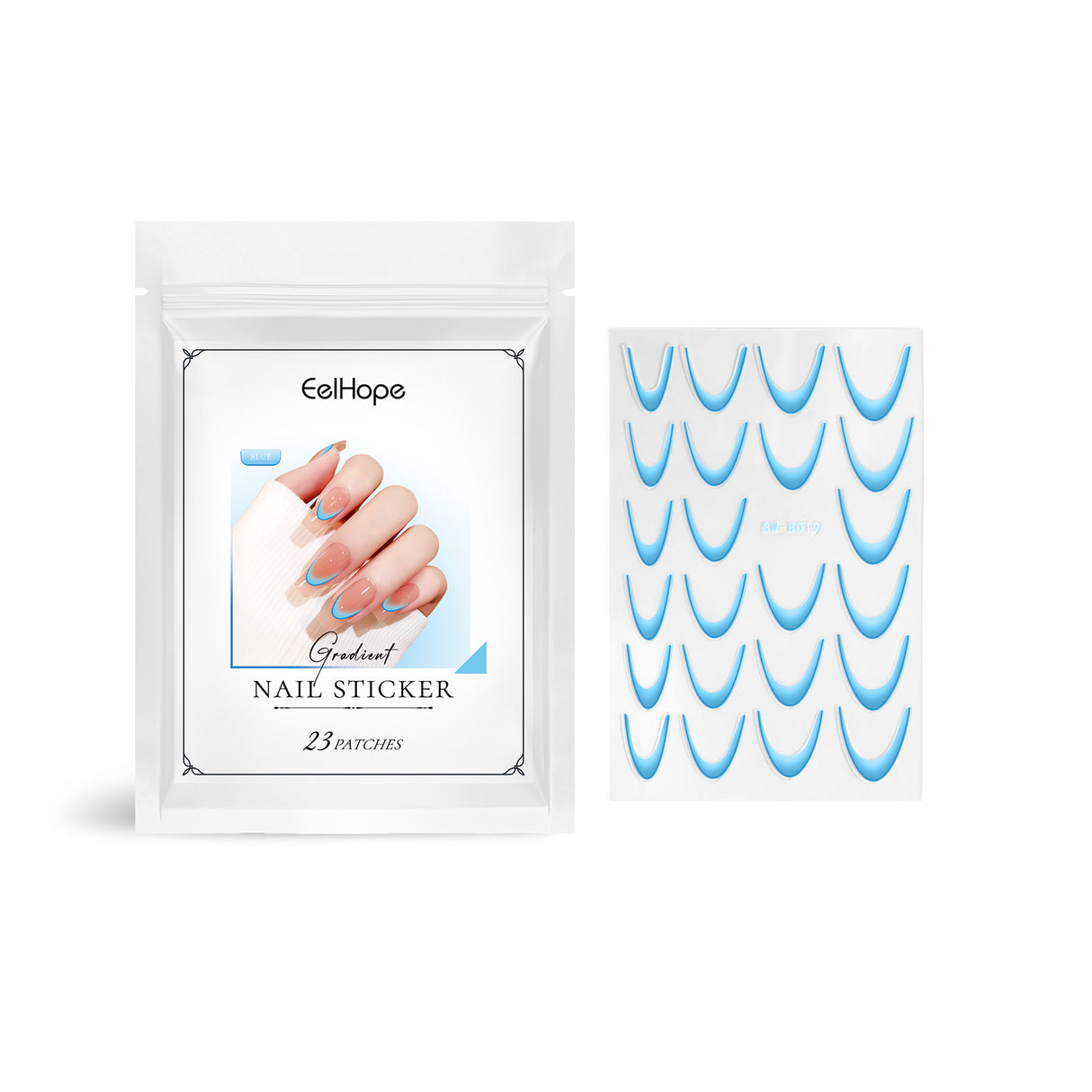 Pegatinas de uñas con degradado francés Pegatinas de uñas con degradado Decoración de uñas fácil Pegatinas de uñas personalizadas