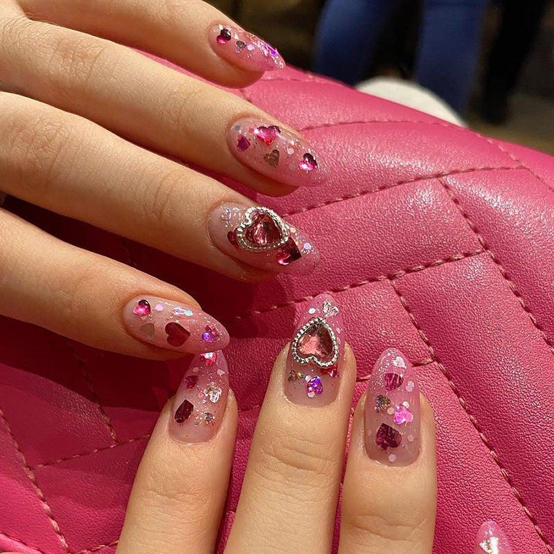 European and American popular manicure wearable nails cross flash diamond explosive wearable nails fake nails - V.I.P Digital Presence