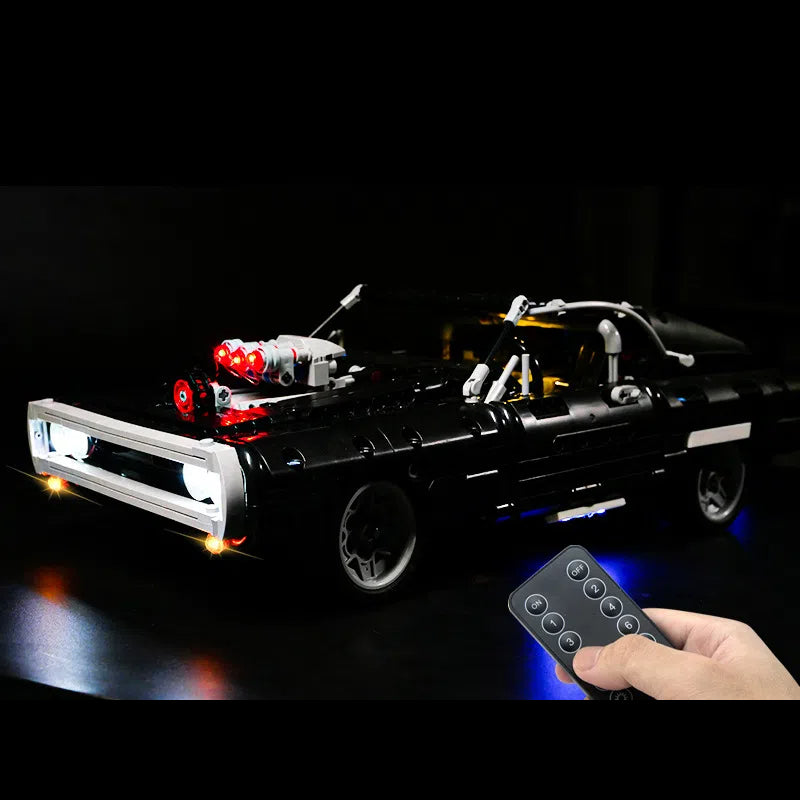 DIY building block lighting compatible with LEGO 42111 Dodge warhorse speed and passion LED remote control light matching - V.I.P Digital Presence