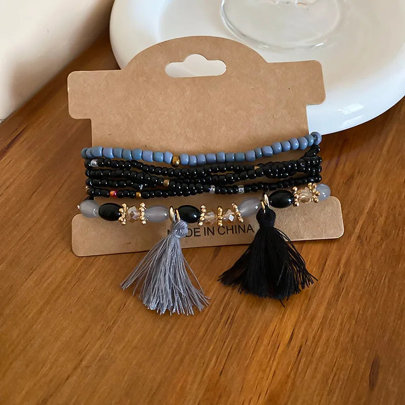 Tassel Rice Bead Bracelet - V.I.P Digital Presence