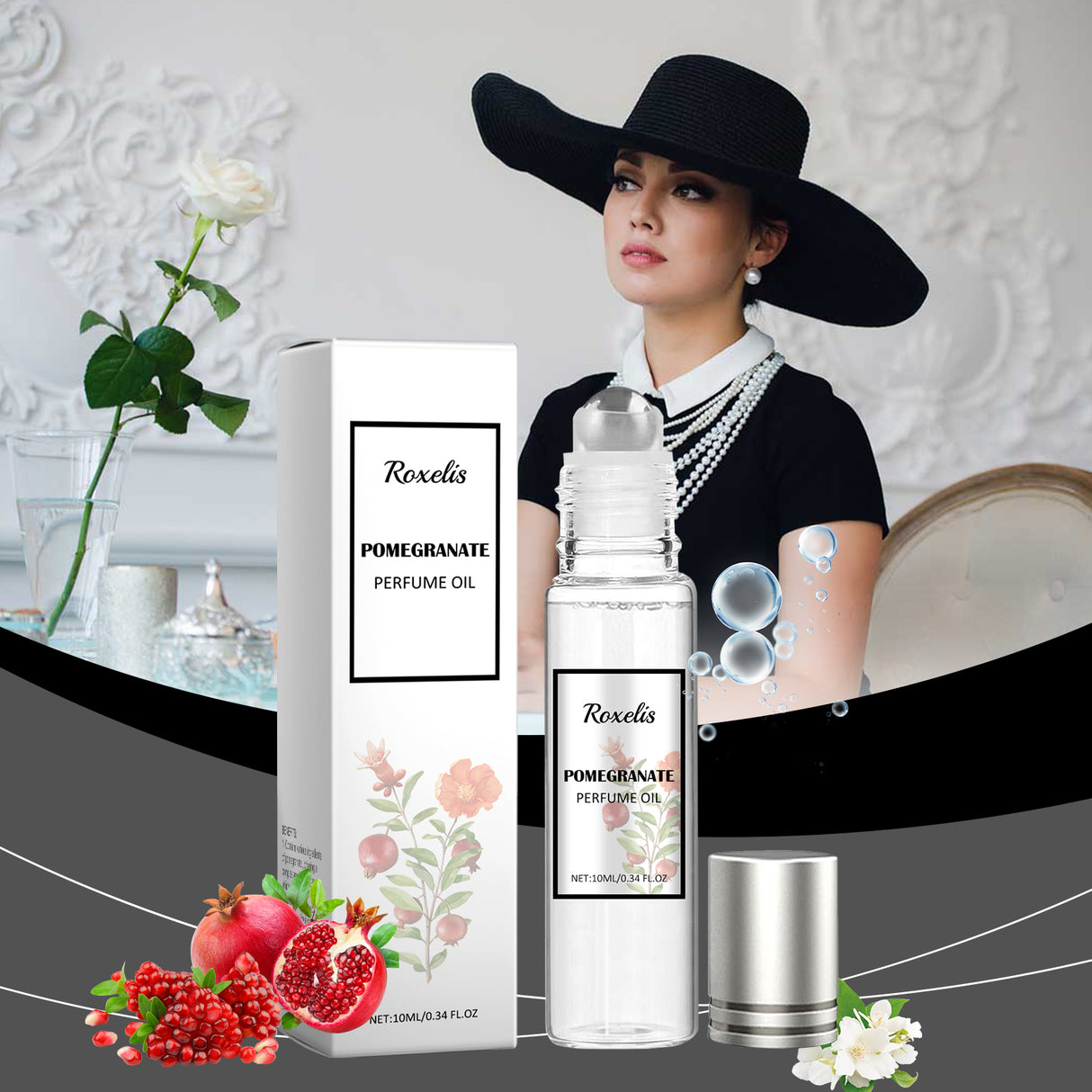 Women's Pheromone Ball Pomegranate Perfume Natural Long Lasting Light Fragrance Fresh Flower Fruit Charm Stay Perfume - V.I.P Digital Presence