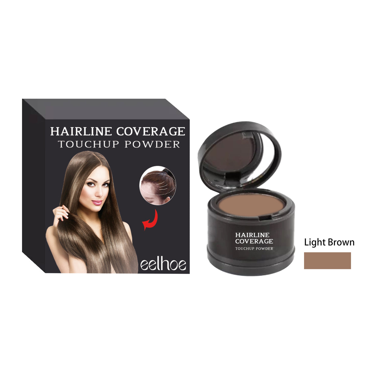 Hairline Cover Touch Powder Compact Hairline Easy To Apply Concealer Powder For Your Hairline - V.I.P Digital Presence