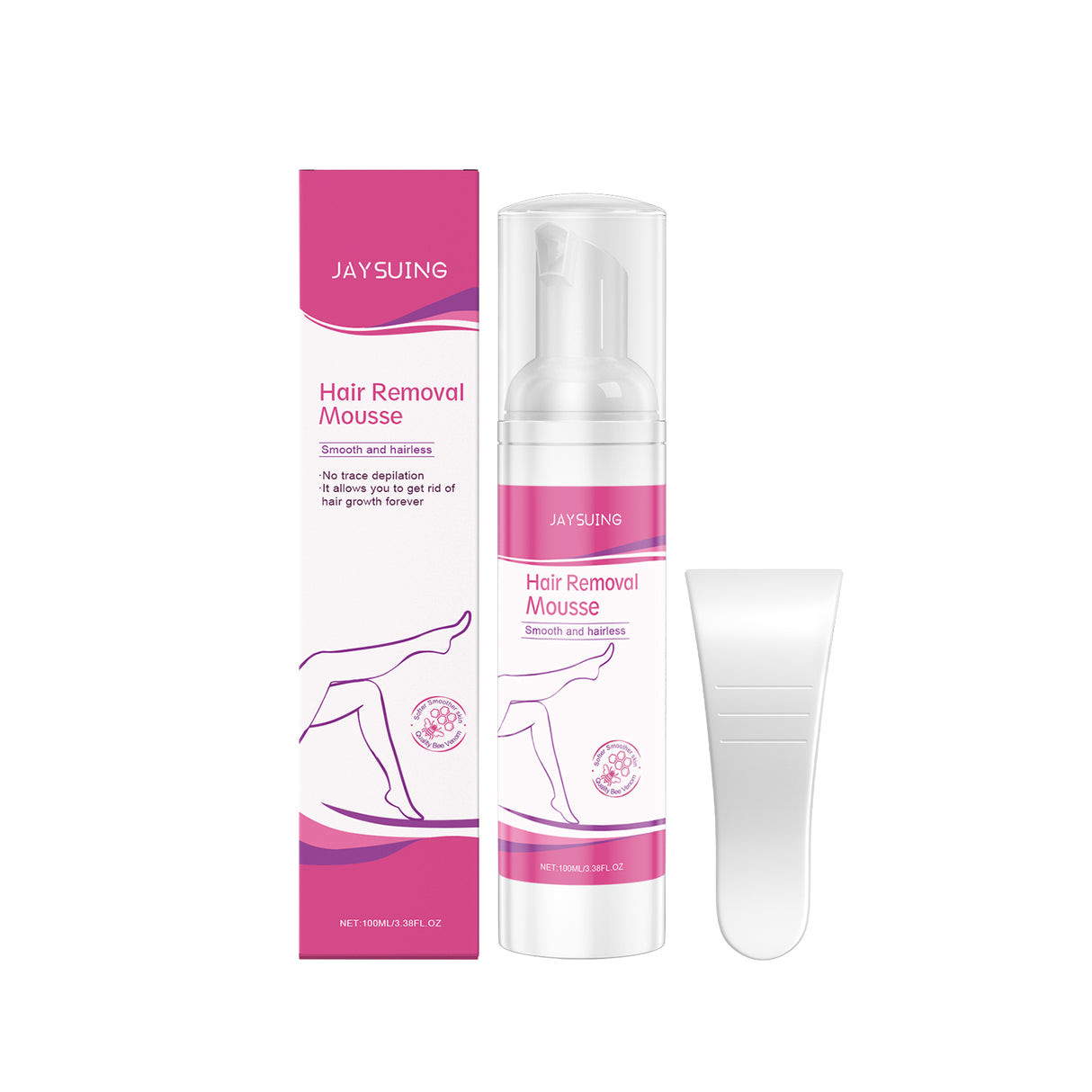 Mousse depilatoria corporal para una depilación suave de las axilas, una piel suave y tersa, una depilación limpia y refrescante