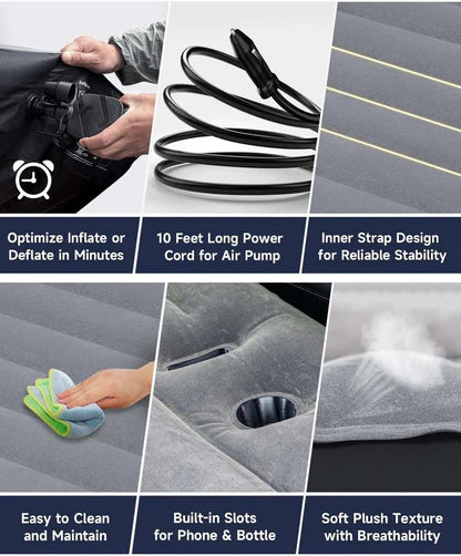 Umbrauto Tesla Y Car Camping SUV Thicken Air Mattress,Gray - V.I.P Digital Presence