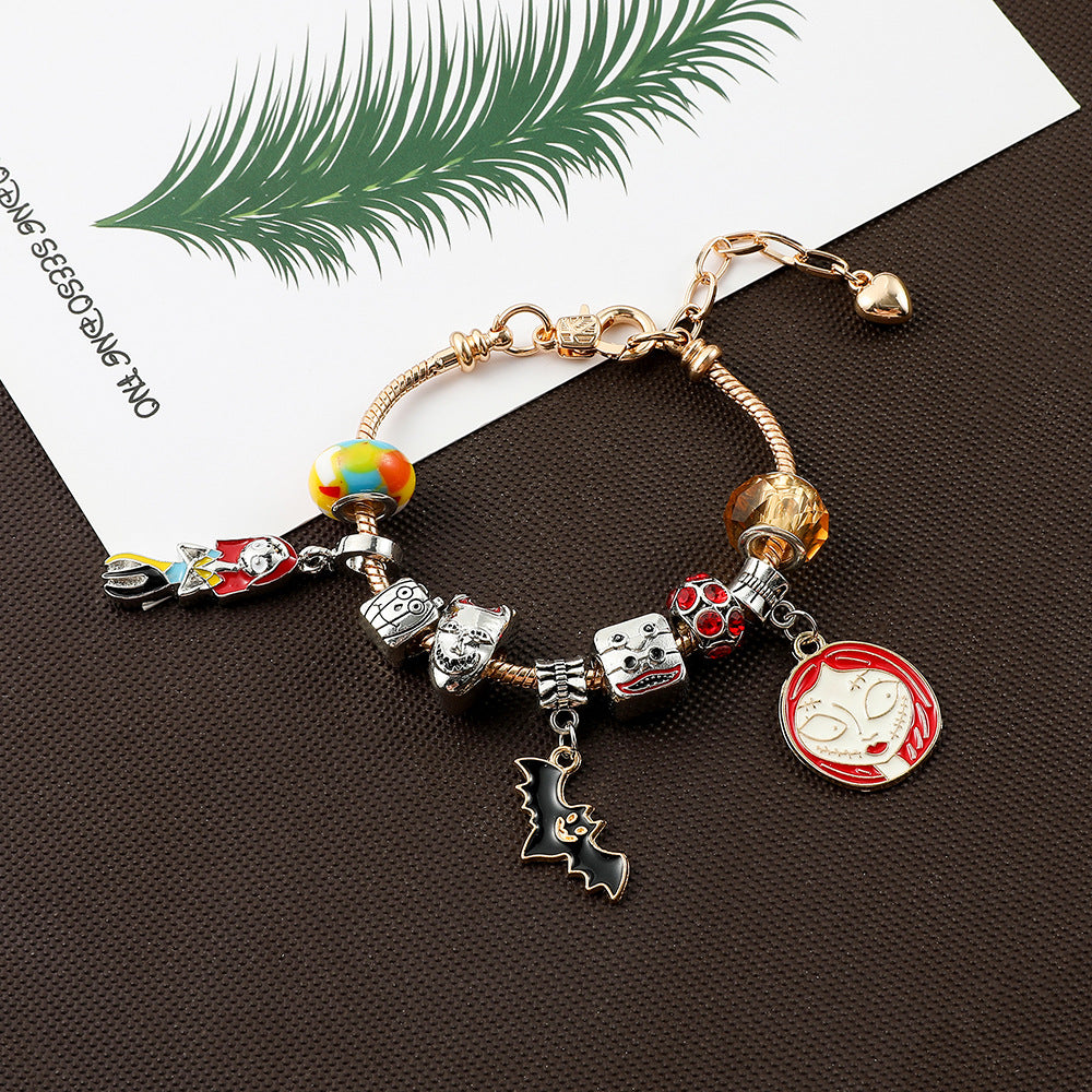 Halloween children DIY large hole bead bracelet bracelet necklace gift box blind box set accessories - V.I.P Digital Presence