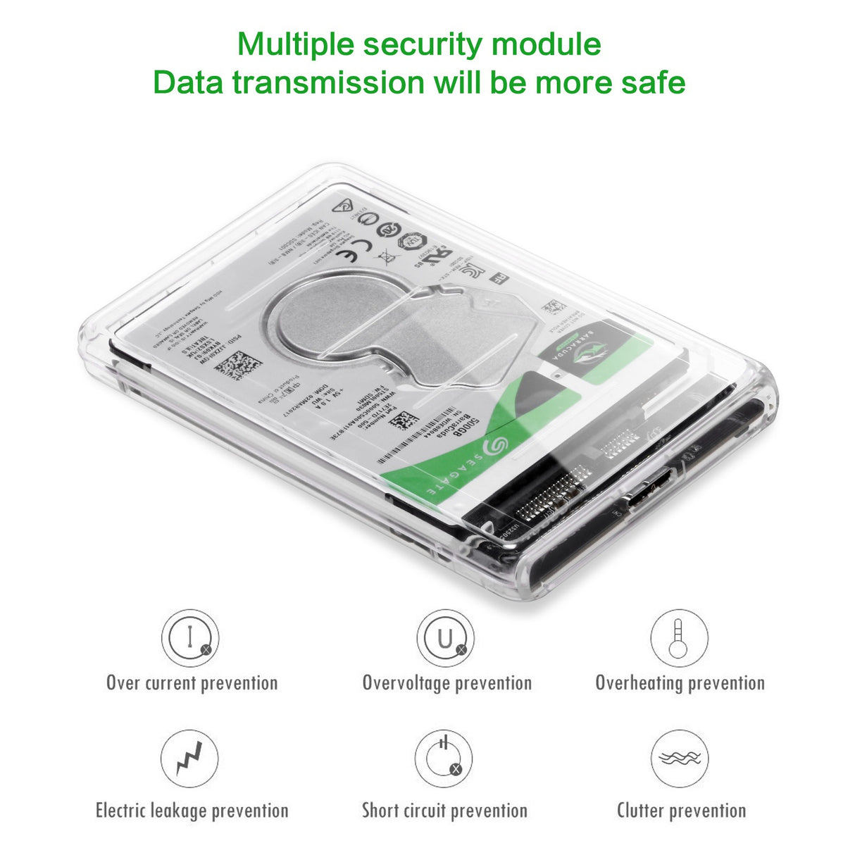 2.5-inch tool free transparent hard drive case 3.0 notebook external portable hard drive case 3.0 SSD - V.I.P Digital Presence