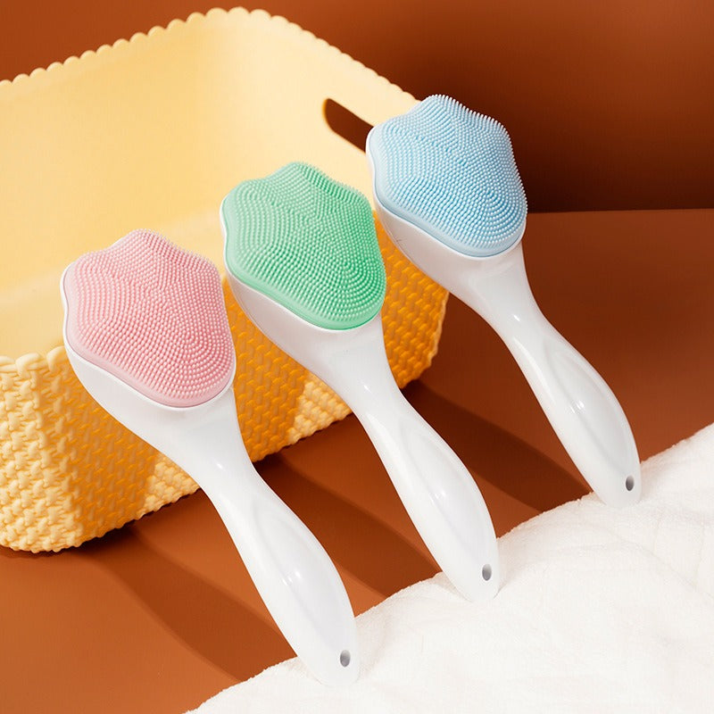 Cat Claw Face Wash Brush Silicone Long Handle Cat Claw Brush Soft Silicone Pore Cleaning Brush Facial Cleanser - V.I.P Digital Presence