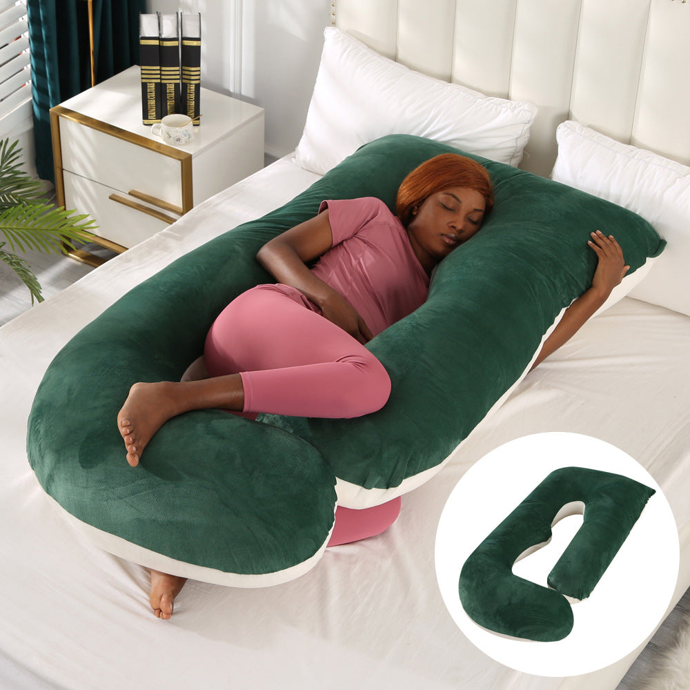 Pregnant women's pillow waist protection side sleeping slope pillow J-shaped pregnancy sleeping pillow - V.I.P Digital Presence