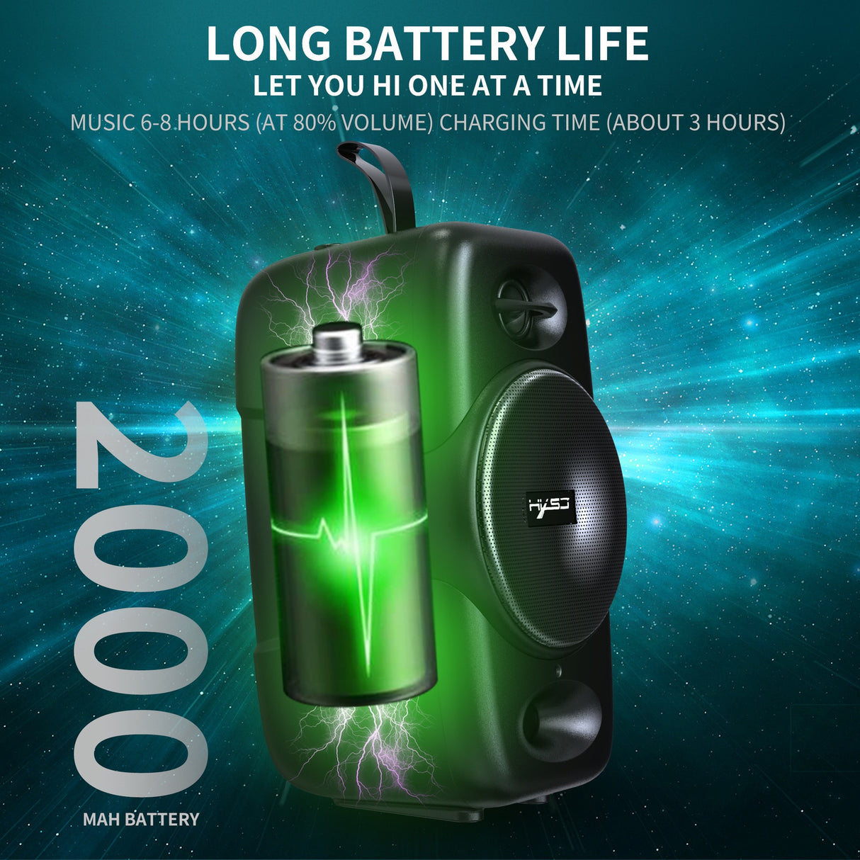 Mobile Bluetooth 5.0 speaker desktop wireless speaker subwoofer built-in 2000mAh speaker supports TWS - V.I.P Digital Presence