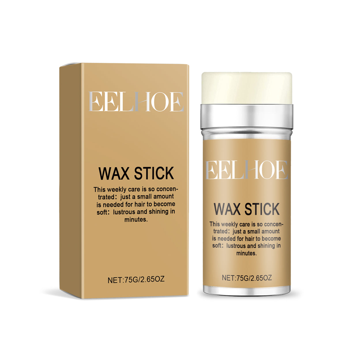 Hair Wax Wand, Hair Styling, Anti-Frizz, Hair Care Natural Shine Solid Styling Portable Hair Wax - V.I.P Digital Presence