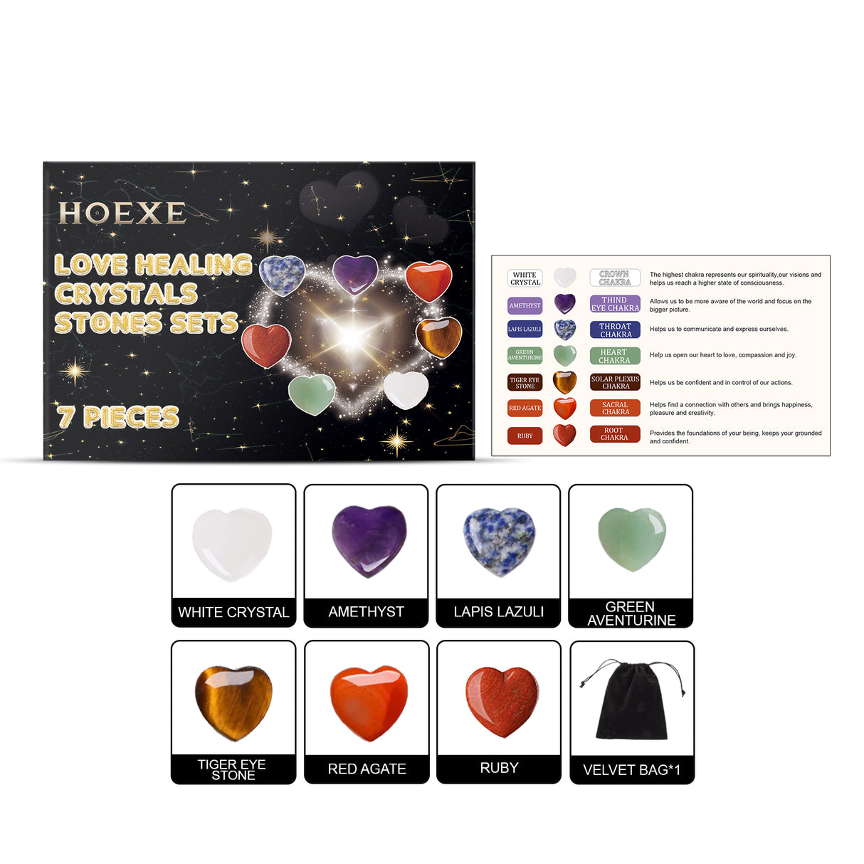 Heart Healing Crystal Chakra Kit - V.I.P Digital Presence