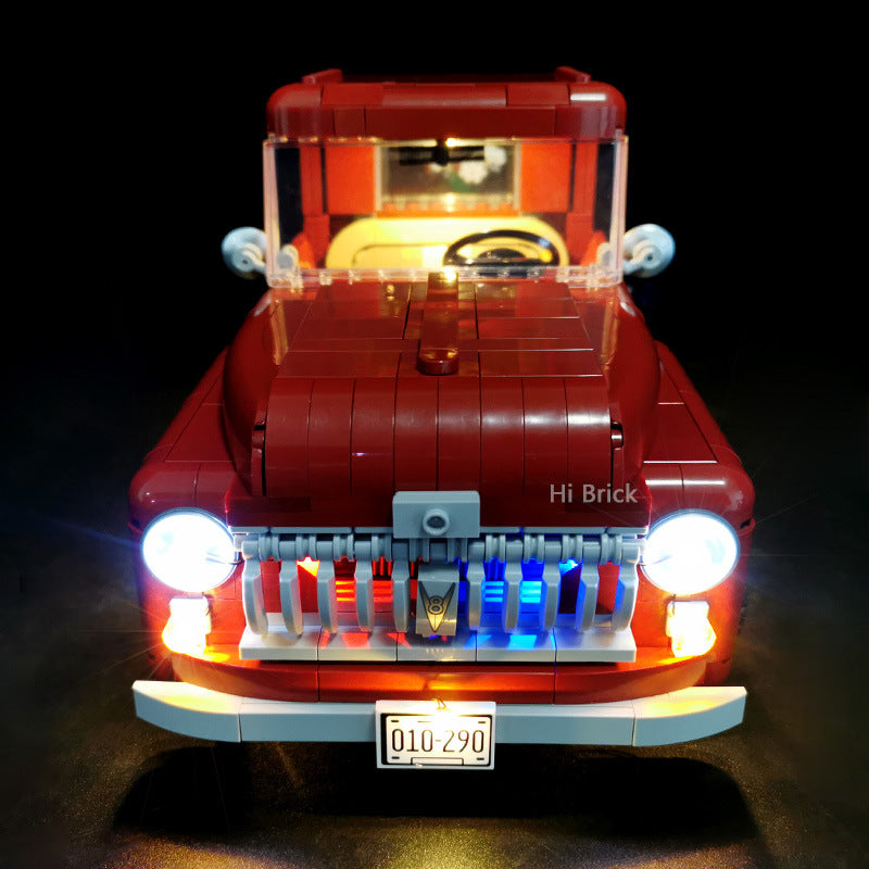 lighting is compatible with LEGO 10290 retro pickup truck car versatile creative remote control building block LED light - V.I.P Digital Presence