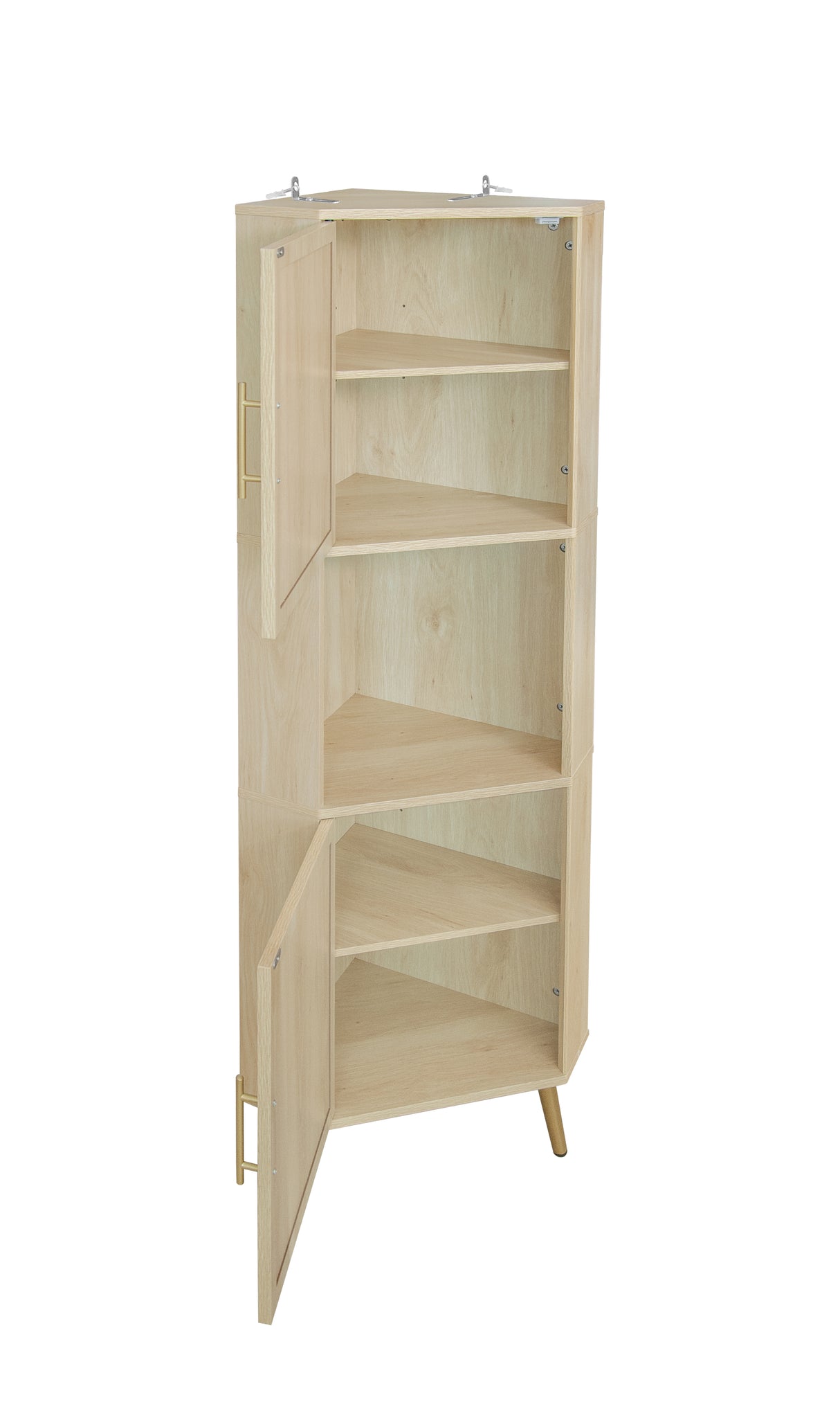 Corner cabinet ,Rattan door,Freestanding Corner Tables For Small Spaces, Corner Shelf Stand For Living Room, Kitchen, Bathroom - V.I.P Digital Presence