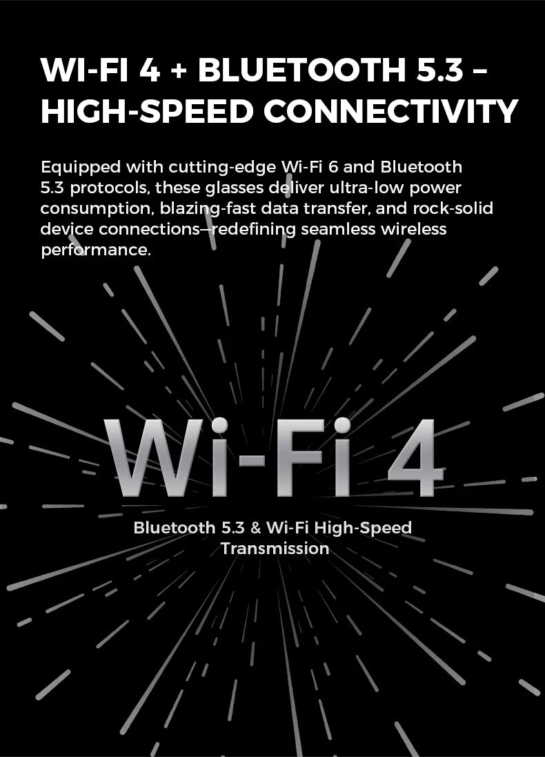 Bluetooth AI shooting glasses Bluetooth call voice assistant real-time translation 5-megapixel shooting stabilization - V.I.P Digital Presence