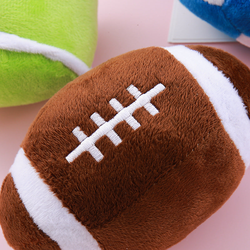 Pet Plush Squeaky Simulation Ball Dog Toy - V.I.P Digital Presence