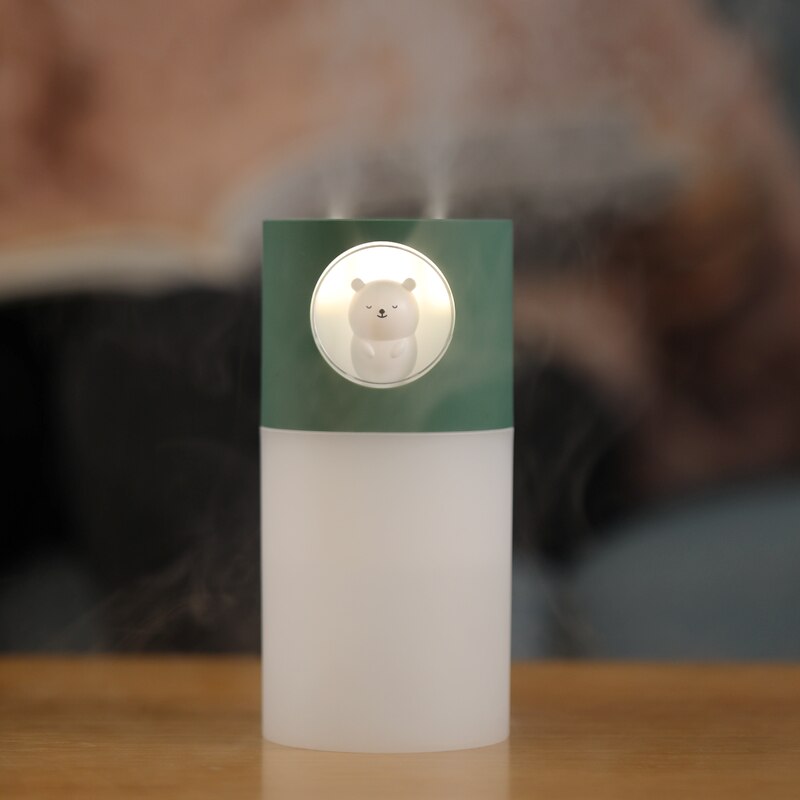 New Cute Pet Humidifier Double Spray Air Humidifier USB Ultrasonic Aroma Diffuse Air Mist Maker Humidificador with Romantic Lamp - V.I.P Digital Presence