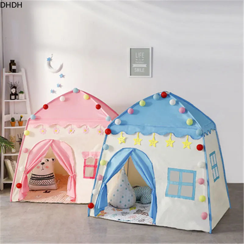 Children's Tent Indoor Outdoor Games Garden Tipi Princess Castle Folding Cubby Toys Tents Enfant Room House Teepee Playhouse - V.I.P Digital Presence